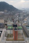 Looking back east direction Kokura. Can make out the train station in this picture.