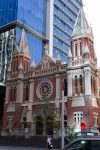 St Georges Cathedral. Looks rather out of place stuck in between some giant skyscrapers.